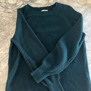 Cozy Teal Knit Sweater